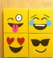 fuuny emoji Canvas Painting for kids room living room study room stairs side. 