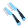 2 Pcs Combs Stainless Steel Fine Tooth for Women Hair Dandruff Picking Tool Metal Man. 