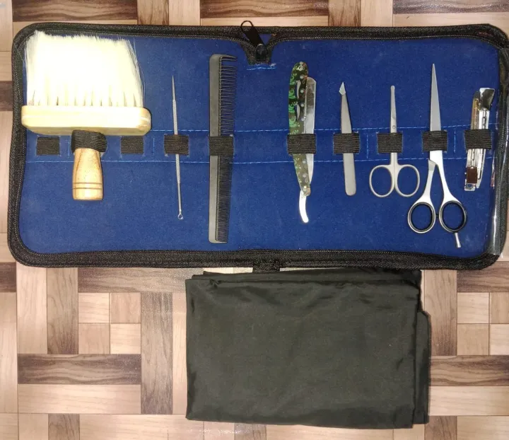 11 Pieces Export Quality Barber Hair Beard Grooming Instruments Kits ...