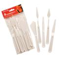 Keep Smiling Palette Knife Set made of Plastic - 5 Painting Spatulas in different shapes - Ideal Painting Knives for the working with paints - Perfectly suitable for Beginners, Professionals and Artists. 