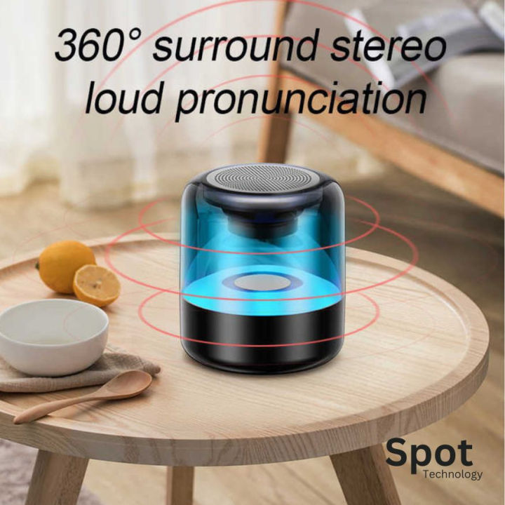 "Portable Wireless RGB Bluetooth Speaker – Mini TWS Stereo Speaker with ...