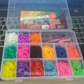 4400 Rainbow Color Loom Band Kit with Colorful Rubber Band. 