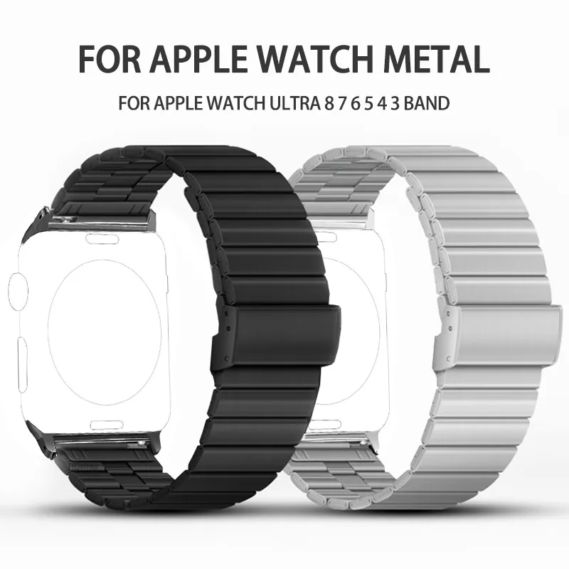 MOROFY Stainless Steel Metal Chain Watch Band Compatible with Apple Watch  Strap Series Ultra SE 49mm 45mm 44mm 