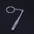 The Walking Dead Keychain Negan LUCILLE Iron Wire Baseball Bat Key Chain Model Pendant for Men Jewelry. 