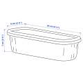 IKEA Storage Box with LID Light Blue Color. 