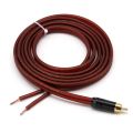2X RCA Speaker Cable Bare Wire Speaker Wire to RCA Plug, Replace RCA Plug Connector Adapter to Bare Wire Open Audio. 