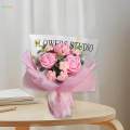 Crochet Flower Bouquet Handmade Artificial Flowers Knitted Flowers Faux Flower for Anniversary Festival Valentine's Day Gifts for Girlfriend. 