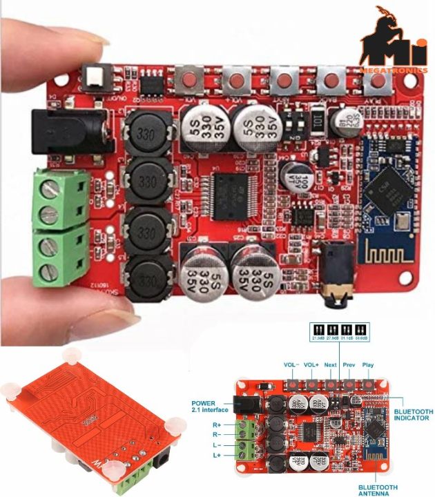 TDA7492P CSR4.0 Bluetooth Audio Receiver Digital Amplifier Board 50W+50W Wireless