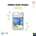 Fresh Dish Wash Cleaner 3 Litre Lemon. 