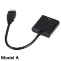 HDMI to VGA Converter HDMI to VGA Adapter With Audio Function And AUX Cable. 