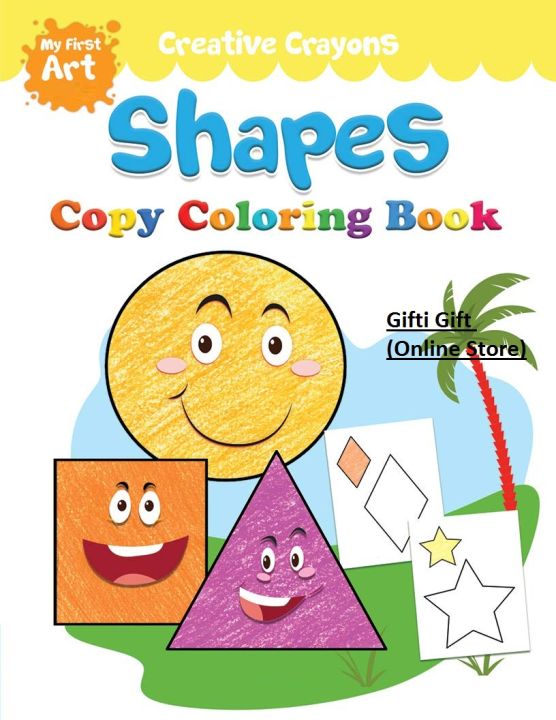 Coloring Book of Shapes Color & Painting Activity For Small Kids