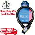 Heavy Duty wirelock for bike steel wire inside the lock with computer key for safety. 