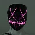 LED Light up Flash EL Wire DJ Party Raver Scary Mask Halloween Costume Cosplay. 