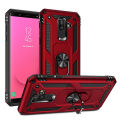 Lereach For Samsung Galaxy J8 2018 Mobile Phone Case TPU+PC Hard Ring Car Ring Bracket Shockproof Back Cover. 