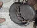 pure iron madevflat bottom karahi for making jalebi shami kabab butt karahi tawa fist fry kalahi tawa tawa keema and lot of things heavy quality easy to use easy to handle. 