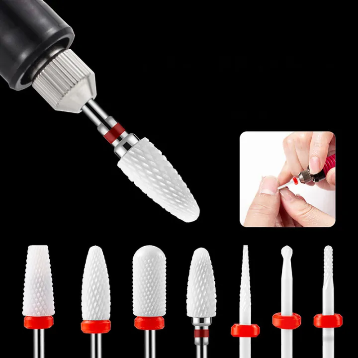 Toenail Router Bit 1PC Ceramic Tungsten Nail Drill Bit Milling For Manicure Pedicure Nail ...
