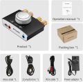 BITIWEND Mini Bluetooth HiFi Amplifier Bluetooth 5.0 Audio Power Amplifier, Stereo Hi-Fi Digital Amp 2.0 Channel 100W with AUX/USB/Bluetooth Input,Speaker/Earphone Output. 
