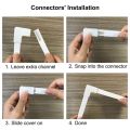 One-Cord Channel Cable Concealer - CMC-03 Cord Cover Wall Cable Management System - 125 Inch Cable Hider Raceway Kit. 