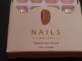 French Nails Artificial Nails Set of 24 Nails with Filer and 24 Stickers Sheet. 