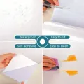 1Roll,Peel and Stick Contact Paper Wood Grain Wooden Self-Adhesive Film Waterproof & Removable Wallpaper Decorative for Kitchen, Countertops, Cabinets 30cm x 120cm. 