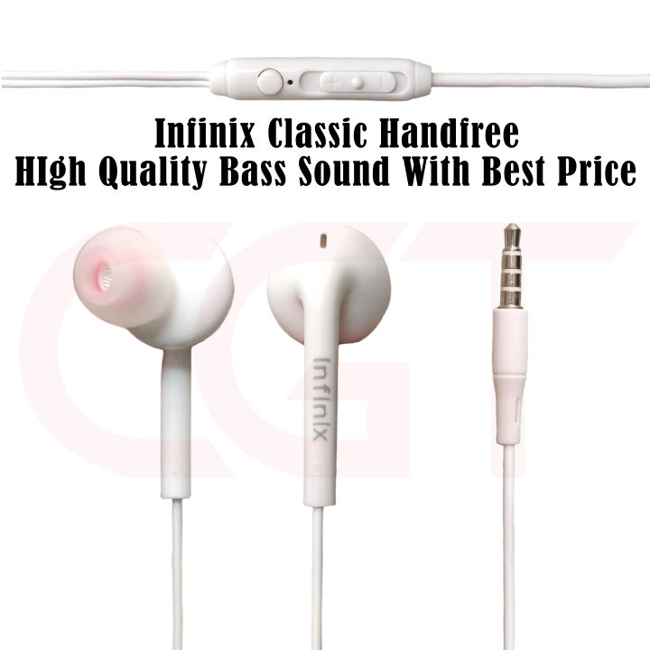 Infinix Handfree / Earphones 3.5mm With Mic For Android Mobile