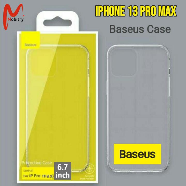 Baseuse compatible iPhone 13 Pro Max Back Cover Transparent Case.Compatible for Apple iphone 13 promax jelly Pouch.