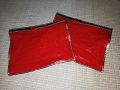 Pack of 3  Dress Cover Dust Proof Bag (16 x 13  inches) Red Embossed Garments Wardrobe Organizer. 