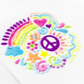 Puffy Pens Set - 6 Neon Colors Popcorn Pen with 3D Ink Heat and Then Watch Art Grow Fun Easy to Use. 
