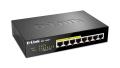 D-Link 8 Port Gigabit Unmanaged Desktop Switch with 4 PoE Ports and 68W PoE Budget. 
