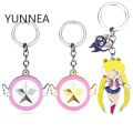 【ALLGOOD】Cosplay Jewelry Sailor Moon Key Chain Sailormoon Heart Moon Bow Pendant Keychains Key Ring Car Keychain Women Girl Gift. 