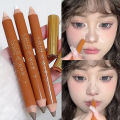 【No-profit】 Matte White Highlighting Contouring Stick Brightening Skin Tone Concealer Pencil 2 IN 1 Smooth Matte Bronzers Makeup Pencil. 