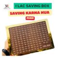 Saving Money Box Dollar Piggy Bank Decorative Bank Box Retro Reusable Wooden Box 50000 Saving Challenge Money Jar Coin Cash. 
