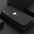 Hontinga for Infinix Note 11 / Note 12 G88 Back Cover Simple Lover Heart Pattern Case Soft Square Edge Liquid Silicone Phone. 