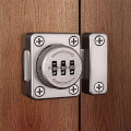 Mechanical Keyless Cabinet Lock, Swivel Drawer Lock Combination Lock, Combination Latch File Cabinet Lock (Silver). 