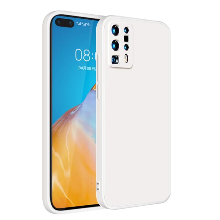 For Huawei P40 Pro Plus Silicone Case Slim Liquid Silicone Gel Rubber Shockproof Anti-Scratch Protective Cover