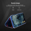 For Apple iPhone 6 / 6S Phone Case, Smart Clear View Cover Hard Flip Stand Mirror Casing. 