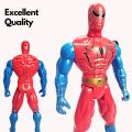 Big Large Size Spiderman Action Figures Toys Movable With Led Light - Size 6 inch. 