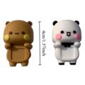 1pc/2pcs Mobile Phone Display Desktop Ornaments Yier Bubu Mobile Phone Ornaments Desk Ornament Cartoon Panda Bubu And Yier Toy Doll 2pcs Computer Display Yier Bubu Anime Figure Mobile Accessories. 
