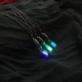 Glow In The Dark Hourglass Necklace Glass Pendant Necklace Luminous Pendant Jewelry Women S Gem Accessories. 