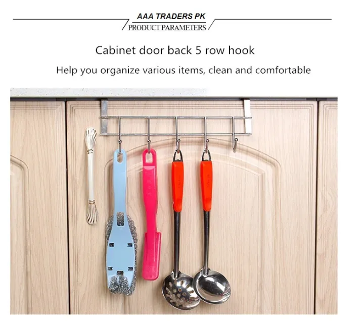 Kitchen%20Cabinet%20Door%20Hooks%20Multifunctional%20Hat%20Bag%20Towel%20Hanger%20over%20the%20door%20Hooks%20for%20Hanging%20Rack%20Bathroom%20Organizer%205%20hooks%20-%20Image%207