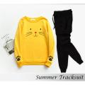 Trendy Fashion Cute Cat Kitty Printed Tracksuit Soft Fabric Summer Full Sleeves Sweatshirt & Trouser Track Suit for Men Casual_Wear Sweat Shirt Track Suit Gym Sports Workout Wear. 