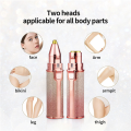 2 in 1 Electric Eyebrow Trimmer Rechargeable Painless Epilator Women Hair Remover Mini Shaver Razors For Women. 