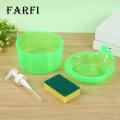 Easy to Use Soap Dispenser Convenient Soap Dispenser with Sponge Holder No Dripping Large Capacity Home Supplies Soap Dispenser for Kitchen. 