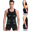 Slim N Lift Underwear Body Shaper Waist Cincher Corset for Men Shaper Vest Body Slimming Tummy Belly Slim Body Shapewear. 