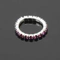 12 Pcs/Pack Elastic Rhinestone Decor Toe Rings Mixed Color Feet Jewelry Charms. 