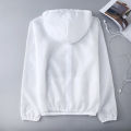 Student Sun Protection Coat Long Sleeve Elastic Cuff Zipper Unisex Coat. 