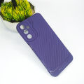 Samsung A24 GEAR 4 Luxuary Carbon Texture Soft Silicone Back Case (Purple) Protective Silicone Phone Covers, Soft Touch Silicone Pouches for Phones, Premium Silicone Mobile Covers in Pakistan. 