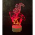 Laser Engraved SPIDER MAN 3d Illusion Lamp Laser 3D Illusion Led Night Lamp -. 