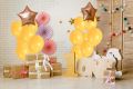10 pcs 9 inch Mango Balloons without shinny Latex Balloon for Valentine Birthday Parties Baby Shower Wedding Backdrop Decor Minion, Bee Theme and Summer Party. 