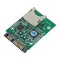 SD SDHC Secure Digital MMC Memory Card to 7+15P SATA Serial ATA Converter Adapter Easy Installation No Driver Required. 